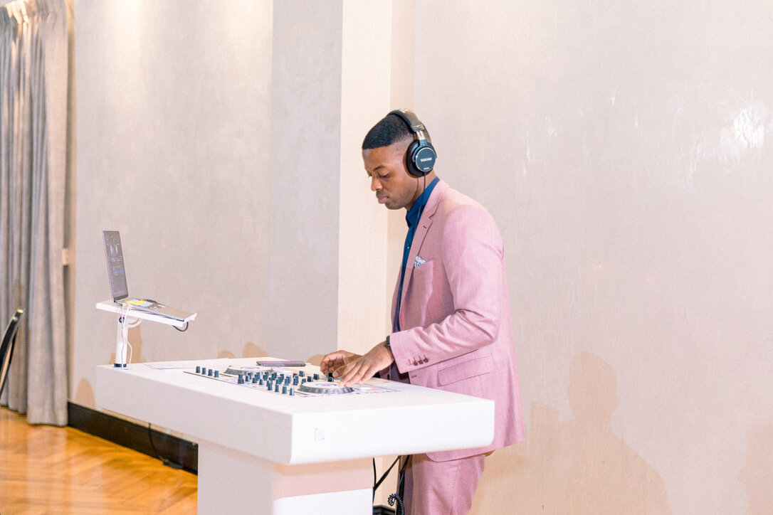 DJ Mo at the decks